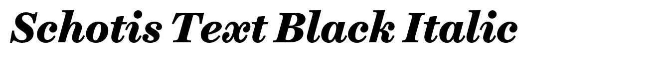 Schotis Text Black Italic